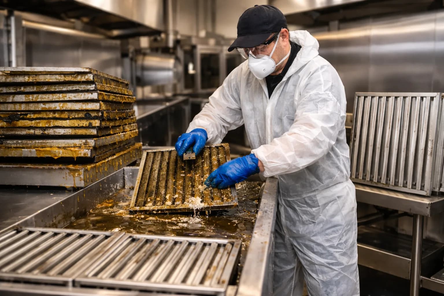 Emhætte- og fedtkanalrens til restaurant & storkøkken